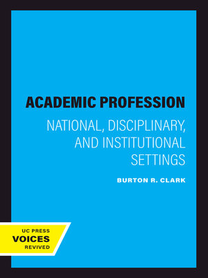 cover image of The Academic Profession